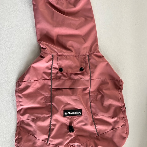 Spark Paws Breatheshield Dog Raincoat Medium 10-15Lbs Sea Pink - Picture 8 of 16